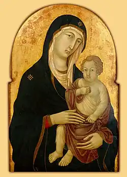 Мадонна с Младенцем. Ок. 1325. Метрополитен-музей, Нью-Йорк