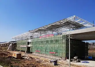 Строительство наземной станции Дабаньцяо (линия 6)