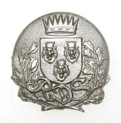 Значок на головном уборе далматинского стрелка