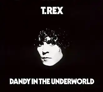 Обложка альбома T. Rex «Dandy in the Underworld» (1977)
