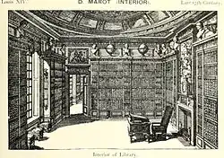 Даниэль Маро. «Интерьер библиотеки».
