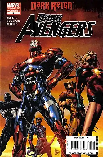 Альтернативная обложка Dark Avengers #1 (январь 2009)Художник — Майк Деодато