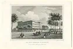 Новый арсенал на Ватерлооплац в Ганновере. 1849. Офорт