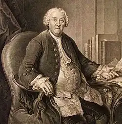 Давид Шплитгербер. По живописному оригиналу И. М. Фальбе. 1766. Офорт, резец