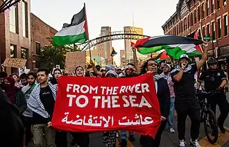 Пропалестинская демонстрация в США