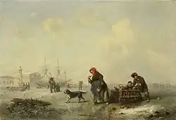 Нева в Санкт-Петербурге зимой. 1844. Хранится в Нидерландах.