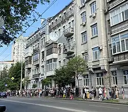 Митинг против реконструкции с другой стороны улицы (6 июля 2021 года)