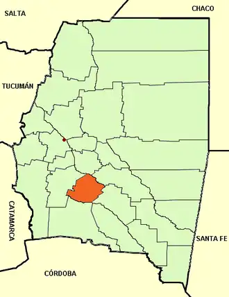 Департамент  Атамиски на карте