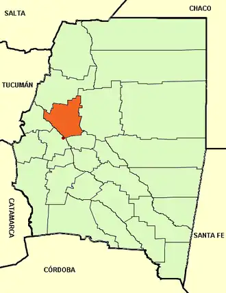 Департамент  Банда на карте