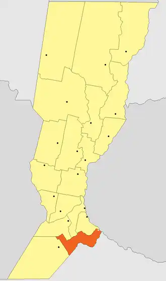 Конститусьон(департамент) на карте