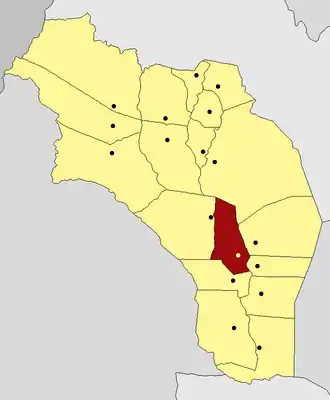 Департамент Хенераль-Анхель-Висенте-Пеньялоса на карте