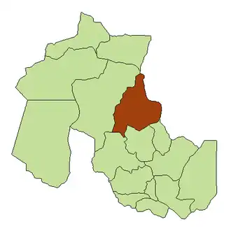 Департамент Умауака на карте