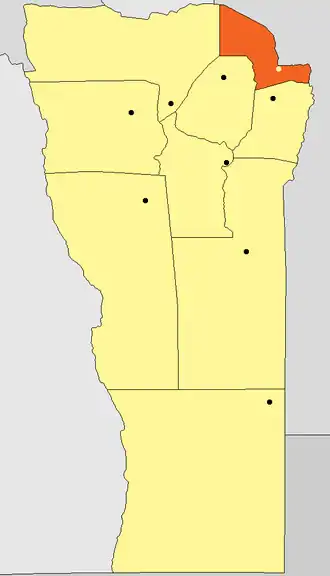 Департамент  Хунин на карте