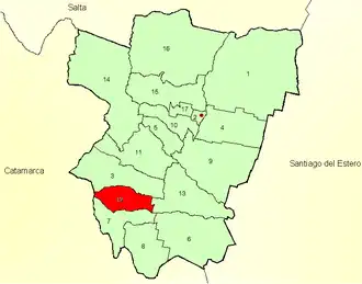 Департамент Рио-Чико на карте