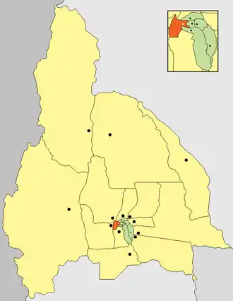 Департамент  Ривадавия на карте