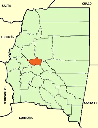 Департамент  Роблес на карте