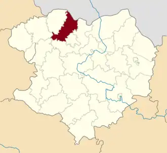 Дергачёвский район на карте