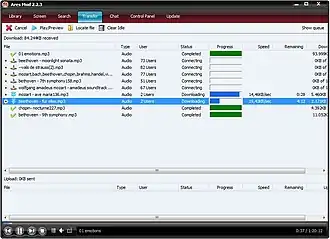 Скриншот программы Ares Galaxy