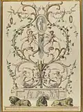 Орнамент-гротеск. 1780-е. Бумага, перо, кисть, тушь, акварель. Метрополитен-музей, Нью-Йорк