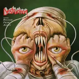 Обложка альбома Destruction «Release from Agony» (1987)