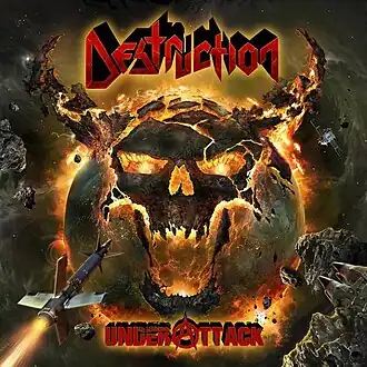 Обложка альбома Destruction «Under Attack» (2016)