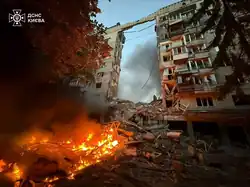 Последствия российского удара по Киеву