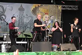 Diablo Swing Orchestra во время выступления на Global East Festival в 2010 году