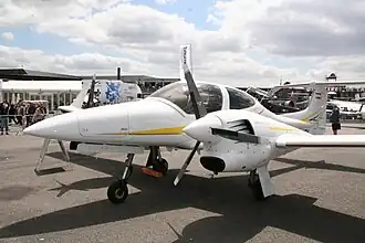 DA42 на авиасалоне в ле Бурже, 2009 год.
