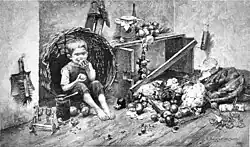 Ребёнок в кладовой, 1890