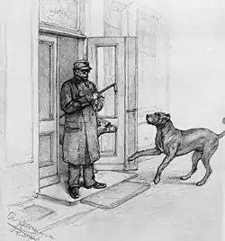 Отто фон Бисмарк выходит на прогулку