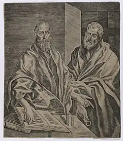 Гравюра Диего де Астора из Национальной библиотеки Испании