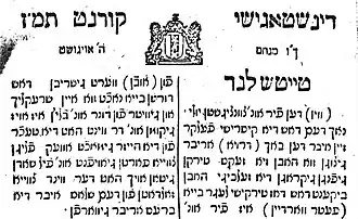 Начало первой страницы газеты от 5 августа 1687 года