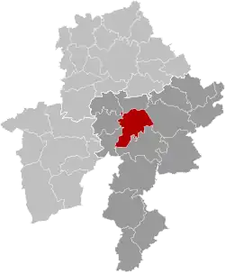 Расположение муниципалитета на карте провинции