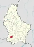 Расположение коммуны на карте Люксембурга