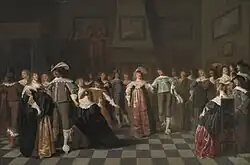 Бал, 1643. Дерево, масло. Государственный музей искусств, Копенгаген