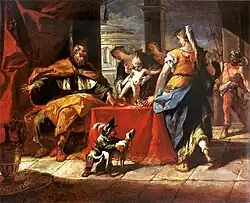 Моисей попирает корону фараона. Между 1740 и 1750 гг. Холст, масло. Национальный музей, Варшава