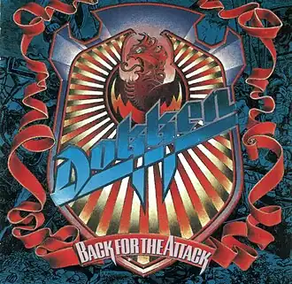 Обложка альбома Dokken «Back for the Attack» (1987)