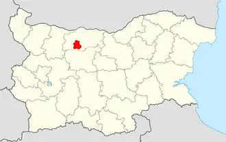 Община Долни-Дыбник на карте