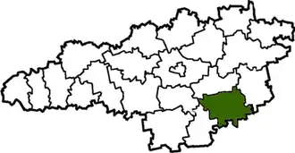 Долинский район на карте