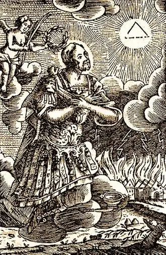 Святой Донат Мюнстерайфельский. Образ 1780 года для молитвенного правила.