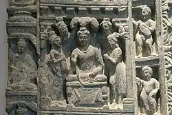 Обшивка двери: Жизнь Будды. Музей Гиме