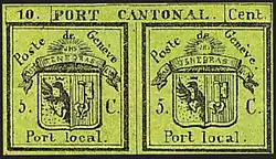 Кантон Женева(«Двойная Женева», 1843)