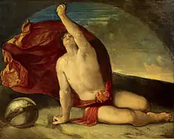 Мудрец с компасом и глобусом. Холст, масло. Коллекция банка Риспармио, Феррара