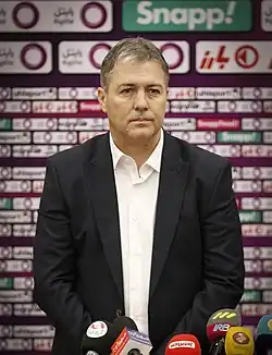 Драган Скочич на пресс-конференции