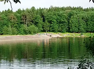 Водохранилище Дрозды. Плотина в северо-восточной части