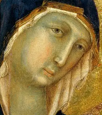 Дуччо. Маэста. Деталь алтаря