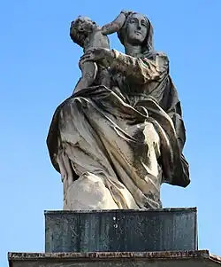 Святая Анна с младенцем Марией. Скульптура фасада. Ок. 1830