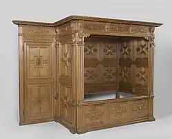 Каркас кровати-шкафа, Рейксмюзеум, XVII век