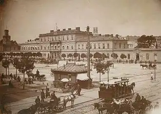 Венский вокзал[пол.] (Варшава), откуда начиналась дорога