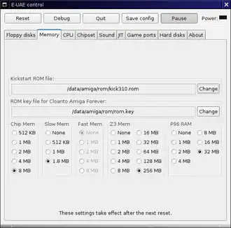 Скриншот программы UAE